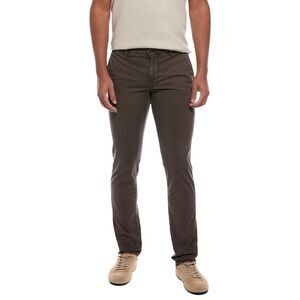 Slowear Mens  Linen-Blend Flat Front Regular Fit Pant, Brown